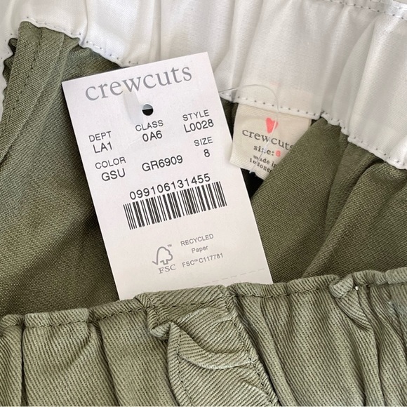 J.Crew Crewcuts Girls' ruffle pull-on short in chino size 8 - Picture 5 of 7